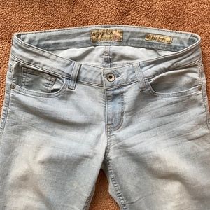 Guess power skinny light wash jeans